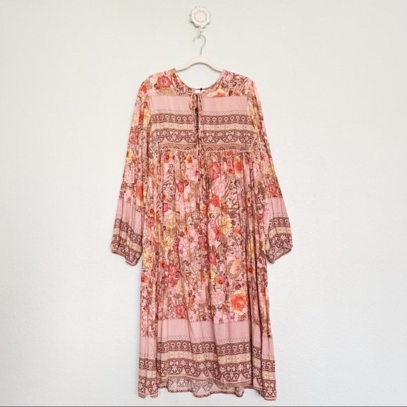 R.Vivimos Dresses & Skirts - NWT • Boho Long Sleeve Floral Midi Dress